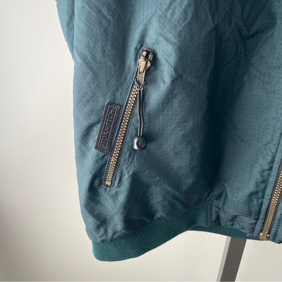 Vintage Stormtech Lake Tahoe Full Zip Vest Forest Green Fleece Lined Mens 2XL - Picture 7 of 11
